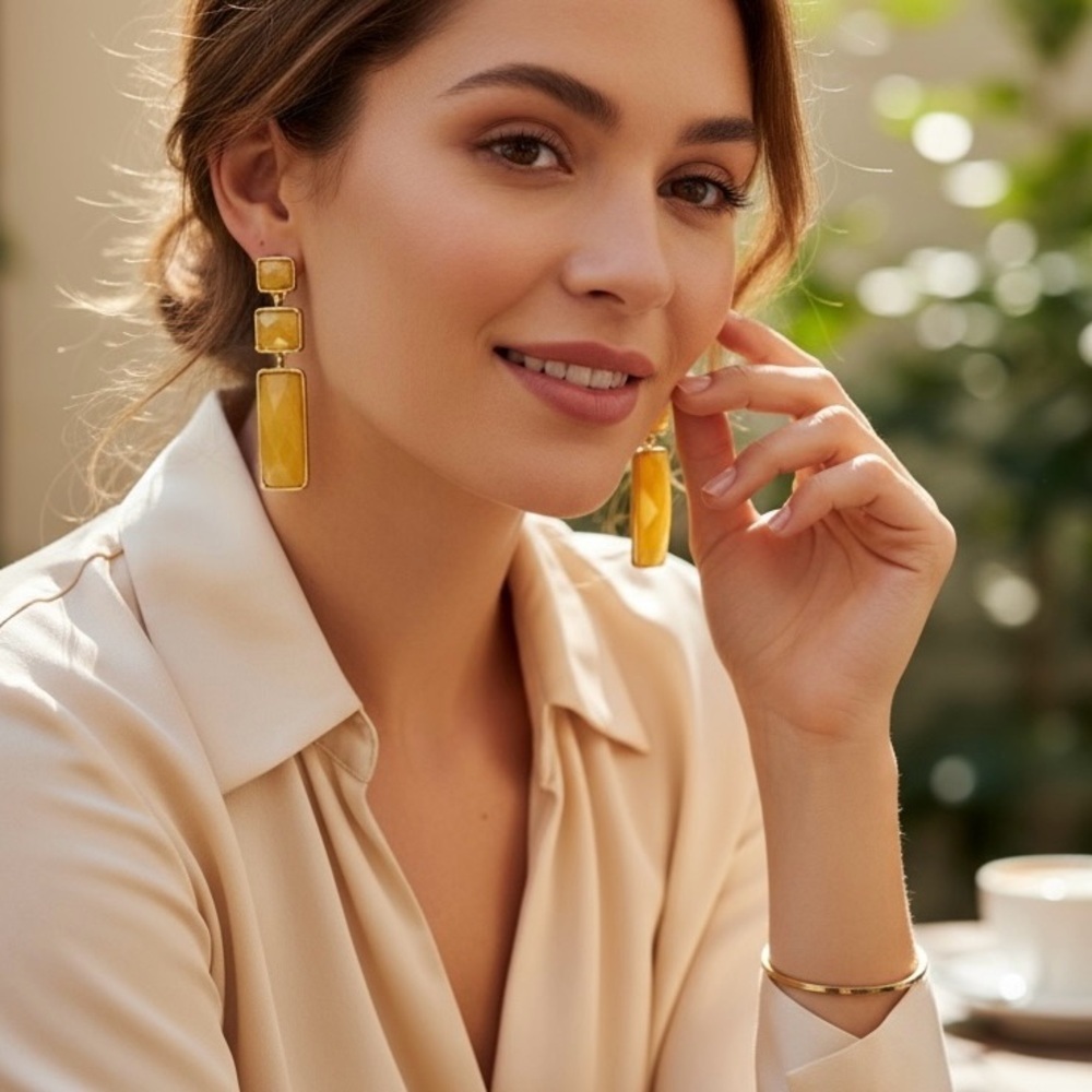 MIA Drop Dangle Earrings Gold Color Fashion Jewelry 

New Never Worn